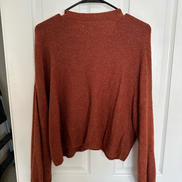 Burnt Orange AE Long Sleeve Sweater - Picture 2 of 3